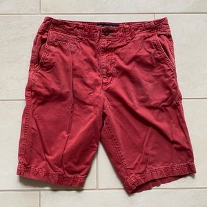 Red Longer Length Shorts American Eagle